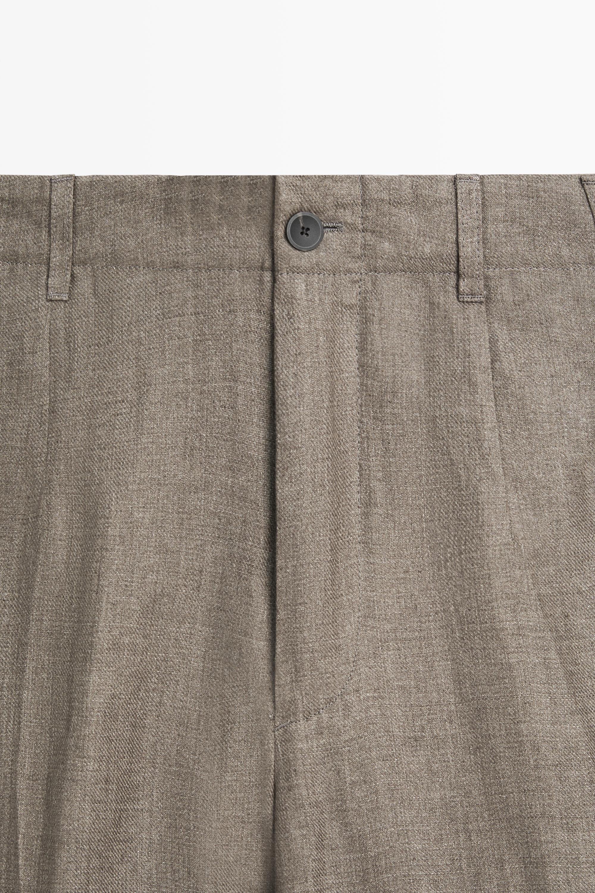 Pantalon total look 100 % lin délavé